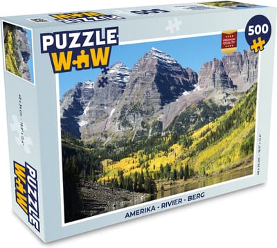 Puzzel Amerika - Rivier - Berg - Legpuzzel - Puzzel 500 stukjes