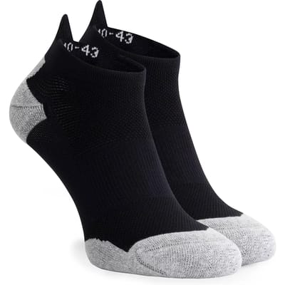Rogelli Core Dames en Heren 3 pack Korte Hardloopsokken - Zwart/Grijs