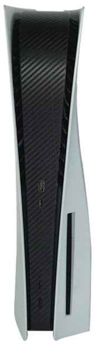 Gadgetpoint - Console Sticker Strip voor PS5, PlayStation 5 - Performance Gaming Skin - Bescherming Accessoires - Carbon - Zwart