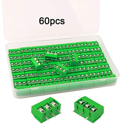 Premium 3-pins PCB Mount Screw Terminal Block Set - 60 Stuks