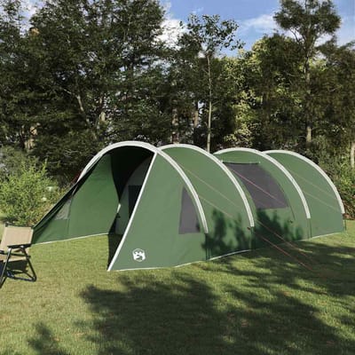 vidaXL Tunnel Tent 5-Persoon met dak Groen en Wit 805 x 405 x 211 cm