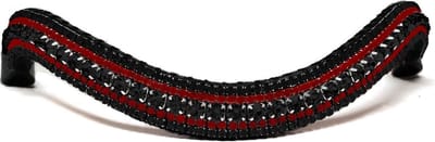 Frontriem Black & Bordeaux Red/Full