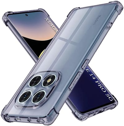 Hoesje geschikt voor Xiaomi Redmi Note 14 Pro 5G / Xiaomi Poco X7 - Techsuit Shockproof Silicone Back Cover - Zwart