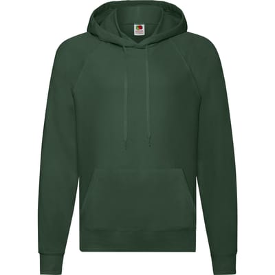 Fruit of the Loom Lichtgewicht capuchontrui voor volwassenen (Fles groen)