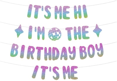 Dailygoods- Verjaardagsbanner 3m - Feestdecoratie - Verjaardagsfeest - Jongens - 1 Set - Premium Papier