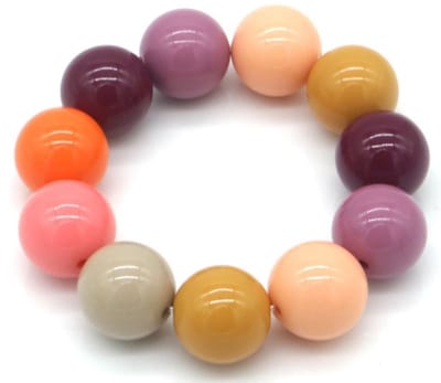 Armband Color Pop - Herfsttinten cosy - Rekbaar - 18 Millimeter - Damesdingetjes