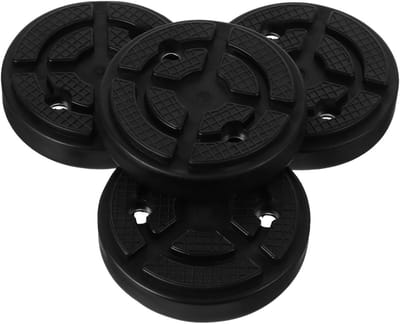 Dailygoods- Liftpad 4 Stuks - Zwarte Rubber Pads - Draagvermogen - Duurzaam Rubber - Beschermende Hefmat - Afmetingen 12x12x3 cm