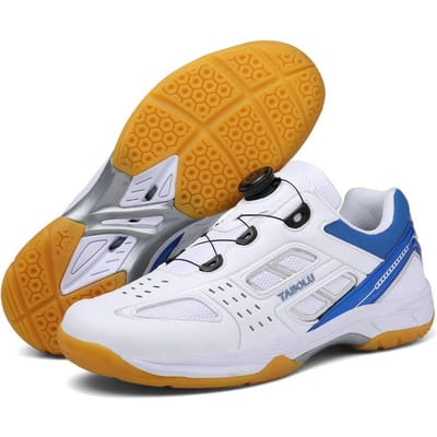Witte Badmintonschoenen YY Super Licht Ademend Indoor Sporten Knoop Indoor Schermschoenen Voor Heren 36-45 36 orange