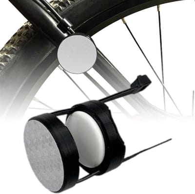 DrPhone ATH1 Fietst/E-Bike Houder Anti-Diefstal Reflector + Houder - Geschikt voor Airtag / Airtag 2– Traceerbaar - Zwart