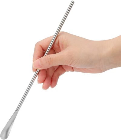 Dailygoods- Menglepel Roestvrij Staal 304 - Roerlepel - Mengstok - Koffielepel - Lange Steel - Voor Dranken/Cocktails