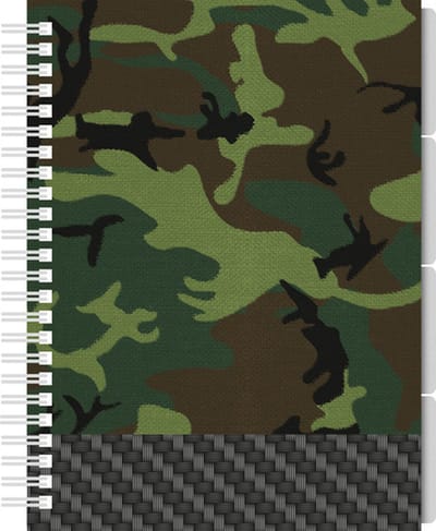 4 in 1 blok Camo 2.0 A5 lijn 60 grams 200 bladzijden met elastiek FSC MIX K-21418
