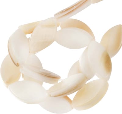 Schelp Kralen (11 x 5.5 x 2.5 mm) Beige (37 Stuks)