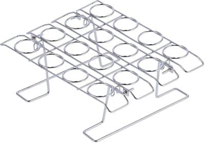 Dailygoods- Bakrek Roestvrij staal - IJsconus Houder - Kegelhouder voor Feest - Opvouwbaar - Lichtgewicht - Modern Design - Ijshouder