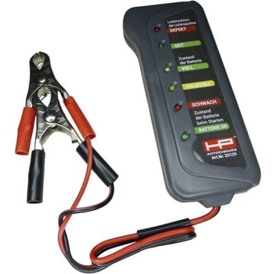 HP Autozubehör Accutester 12 V Accutest, Controle lichtmachine, Laadcontrole 23.5 cm x 14 cm x 2.5 cm