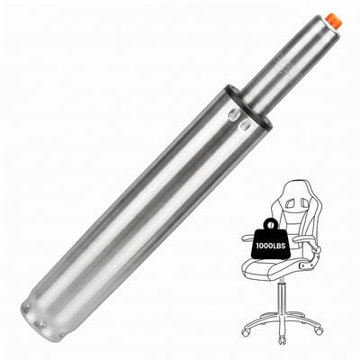 Fokelyi Gasveer voor bureaustoel - Gaslift - Vervangende gasveerpoten - Klasse 2 - draagkracht - chroom Ø 5cm, Länge 35-55cm