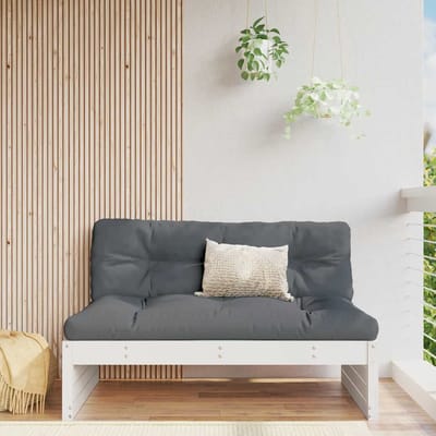 vidaXL - Middenbank - 120x80 - cm - massief - grenenhout - wit