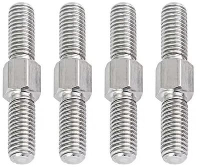 M6 x 60mm dubbelzijdige draadstang - roestvrij staal - links/rechtsdraad - betere vergrendelingsprestaties - ShopVlot