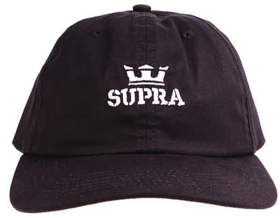 Supra - Unisex - Crown Icon Slider Cap - Zwart