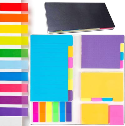 Famanu 402 Vellen Kleverige Notities, Diverse Kleuren, 6 Verschillende Vormen, voor Herinneringen, Studie, Kantoor, School en Thuis, Plakstrip Page Marker, Zelfklevende Notitieblaadjes, Sticky Notes