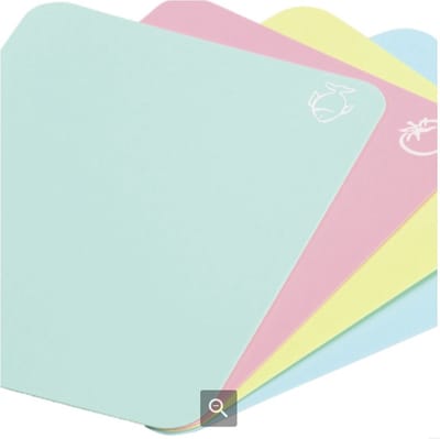 Flexibele Snijmat, 4-delig, 38x30x0.2cm, 4 kleuren(pastel), Kesper