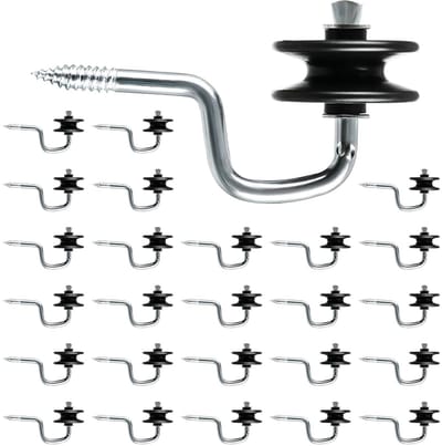 Hek Isolator Set - Draad Bevestiging - Veilige Omheining - 25 Stuks Pakket - Zwart