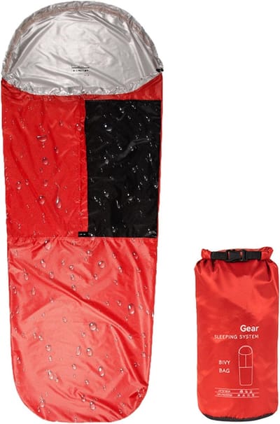 Slaapzakhoes - Thermische Hoes - Kamperen en Reizen - Betrouwbare Isolatie - 85 x 220 cm - Zwart Rood