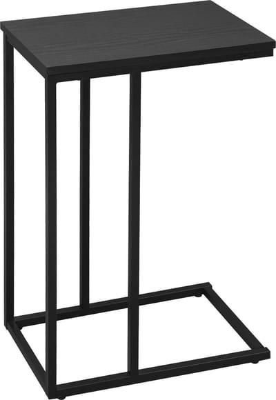 BukkitBow - Luxe Bijzettafel / Koffietafel - met Metalen Frame - Geschikt voor Laptop (63CM Hoog) - Zwart