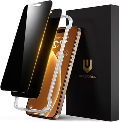 Volledige Schermbeschermer voor iPhone 16 Pro, Anti-Spionage Privacy Film met Installatiekader, 6.3-Inch Bescherming - Set van 2, Ideaal voor Veiligheid en Gebruiksgemak