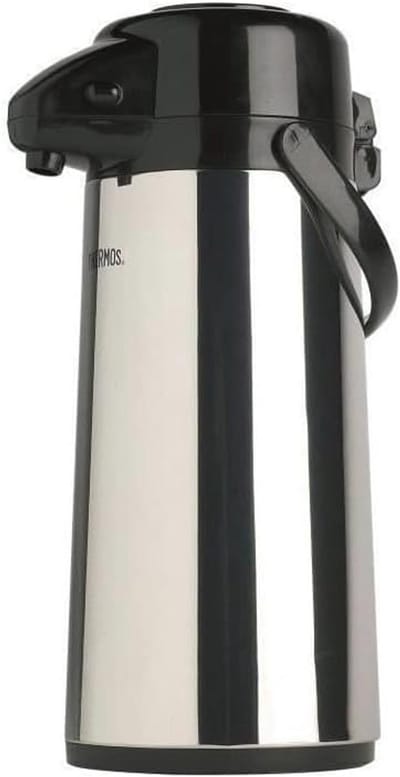 Thermos Pompkan - Drank Dispenser - Warme Dranken Serveren - 12u Warm 24u Koud - 19 Liter - zilver