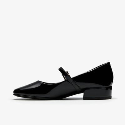 Seren30 Gespschoenen Zwart Patoen