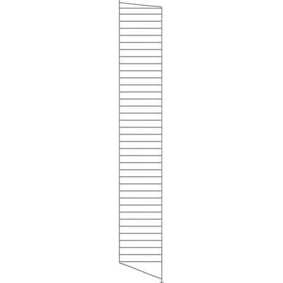 String Furniture Floor Side Panel - dark grey - afzonderlijk - 200 x 30 cm