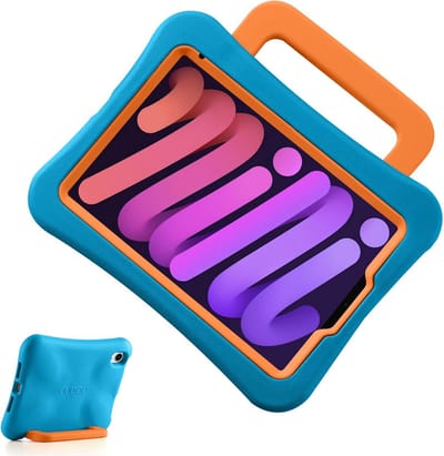 Schokbestendige Kindertas voor iPad Mini 7 & 6 (8.3 inch) met Handvat en Standaard - Lichtgewicht en Valbestendig Hoes