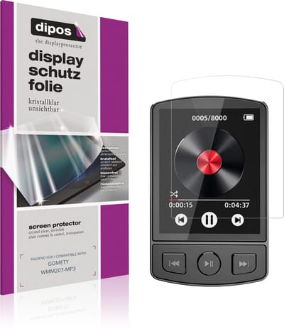 dipos – 4x Beschermfolie geschikt voor GOMETY WMM207-MP3 | Krasbestendige & heldere Screenprotector Ultra-Thin
