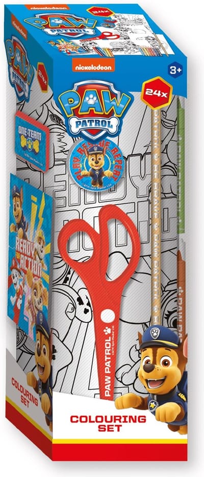 Paw Patrol Teken en schrijf toren 24 delig