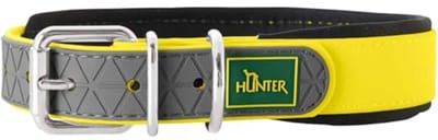 Comfortabele halsband met zacht neopreen - 45 cm - Neongeel