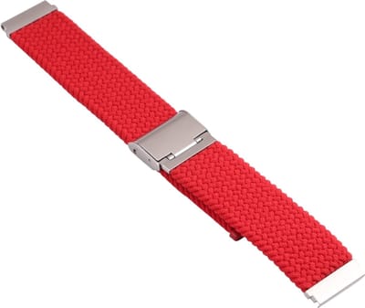Bandje van gevlochten nylon - geschikt voor Samsung Galaxy Watch 7 / Watch FE / Watch 6 / Watch 6 Classic / Watch 5 / Watch 5 Pro / Watch 4 / Watch 4 Classic - rood