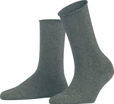 FALKE Shiny eenkleurig lyocell sokken dames grijs - maat 39-42