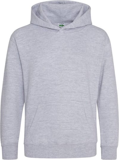 Just Hoods Kids Hoodie Heather Grey Maat 5/6 (S)