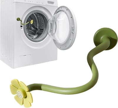Deur Steun - Wasmachine Accessoire - Lucht Circulatie - Bloem Design Magnetisch - 16 cm Hoog - Roze Groen Blauw