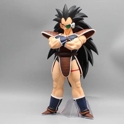 Figurine Dragon Ball Z Gk Raditz Super Saiyan Goku Brother en tenue de combat debout, décoration de bureau, statue, jouet, cadeau black