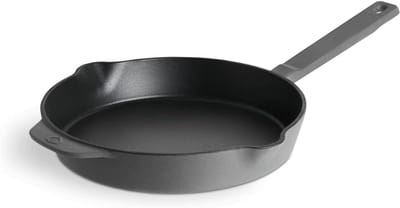 Gietijzeren Braadpan Ø24 cm - Geëmailleerd en Geschikt voor Inductie