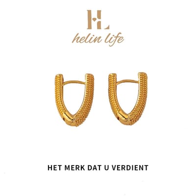 Helin life -Dames oorringen- Oorbellen dames-Oorbellen Goudkleurig -Oorbellen meisje -Hypoallergeen- Geschenken