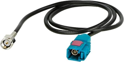Antenne Adapter Kabel - Fakra SMA - Signaal Verbinding - Man naar Man - 50 cm - Zwart