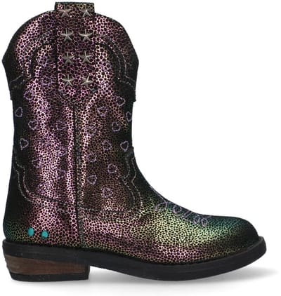 BunniesJR 225828-998 Meisjes Cowboy Boots - Multicolor - Leer - Ritssluiting