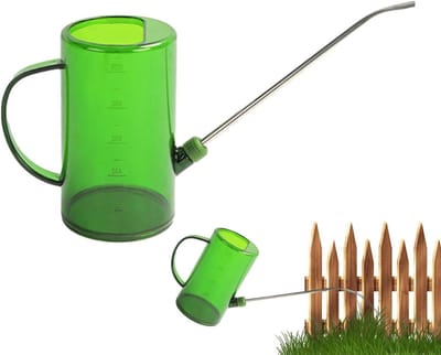 Gieter Lange Hals - Waterkoker Planten - Planten Water Geven - Transparant Reservoir - 2 Liter Inhoud - Groen