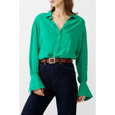 French Connection Cecile Crepe Shirt Jelly Bean Größe: S | Blusen Outlet | Damen