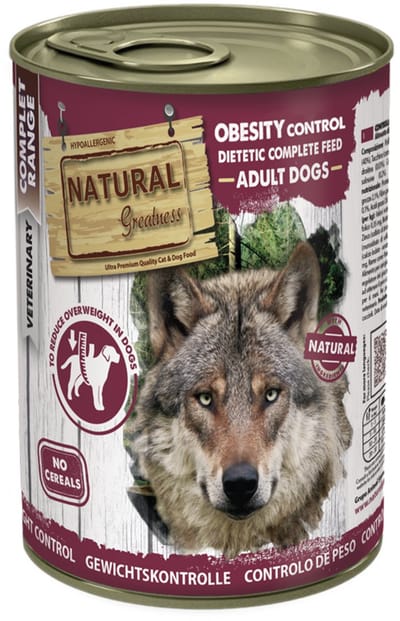 Natural Greatness - Vet - Dog - Wet - Obesity Control Diet - 6 X 400 Gr