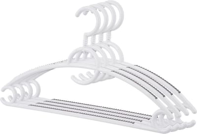 Kledinghangers Wit Draaibaar Antislip 4 stuks - Kleerhangers - Broekhanger - Hanger
