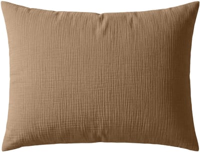 Zelesta Deluxe Katoen Mousseline Kussensloop Set Van 2 - Bruin 60x70cm