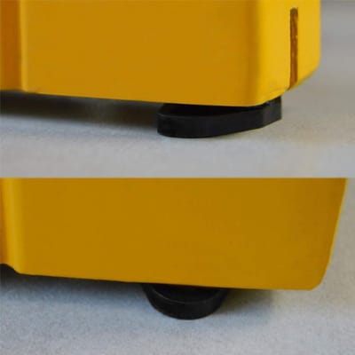 Vloergeleider Set - Schuifdeur Gids - Schuurdeur Montage - Verstelbaar POM Materiaal - 2 Stuks - Zwart